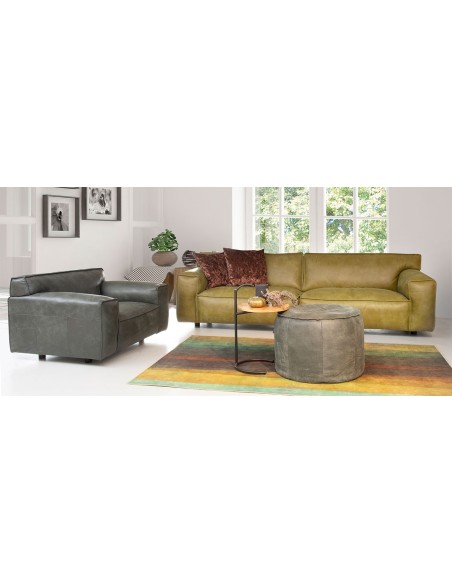 Sofá tapizado en piel disponible en varias medidas Muebles Lara