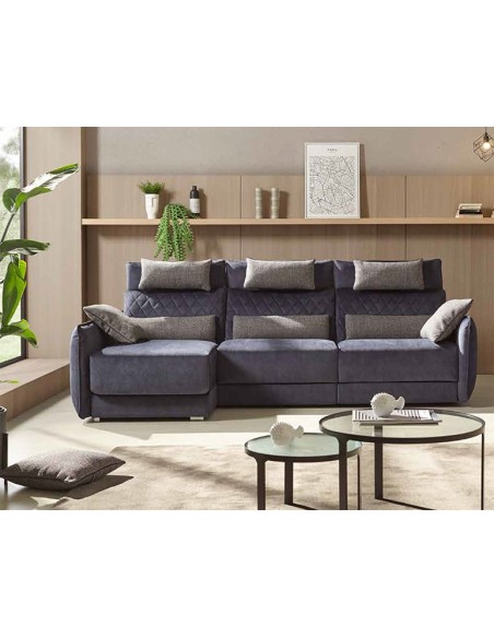 Modelo chaiselongue tapizado en tela Muebles Lara