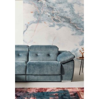 Chaiselongue Aarón en versión relax tapizado en tela 2