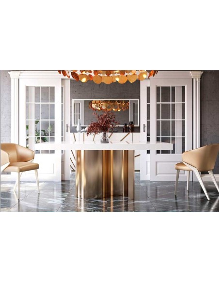 Mesa GD02 blanca Franco Furniture