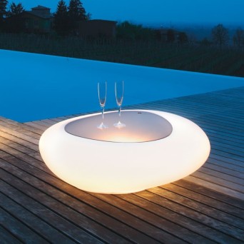 Mesa de centro con luz Kos de la firma italiana Tonin Casa 2