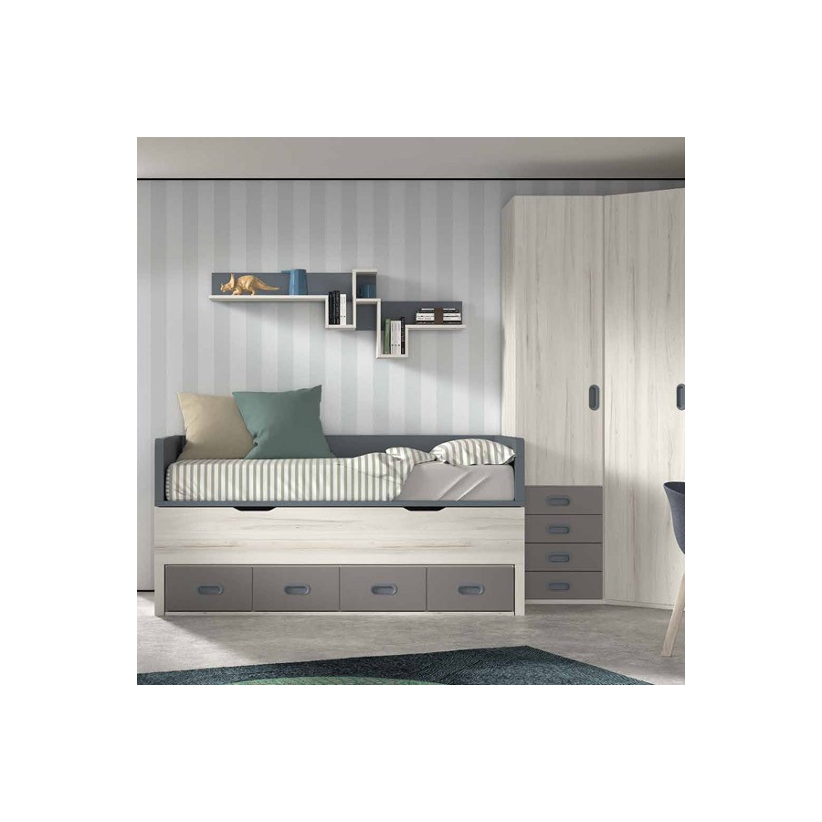 Dormitorio juvenil compacto F001