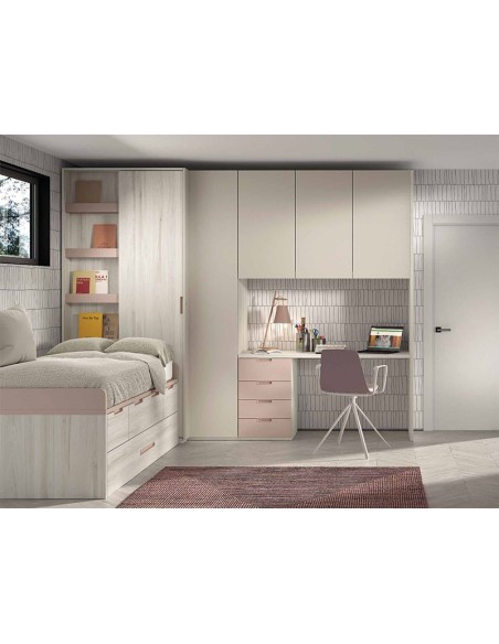 Dormitorio juvenil con cama nido Glicerio Chaves