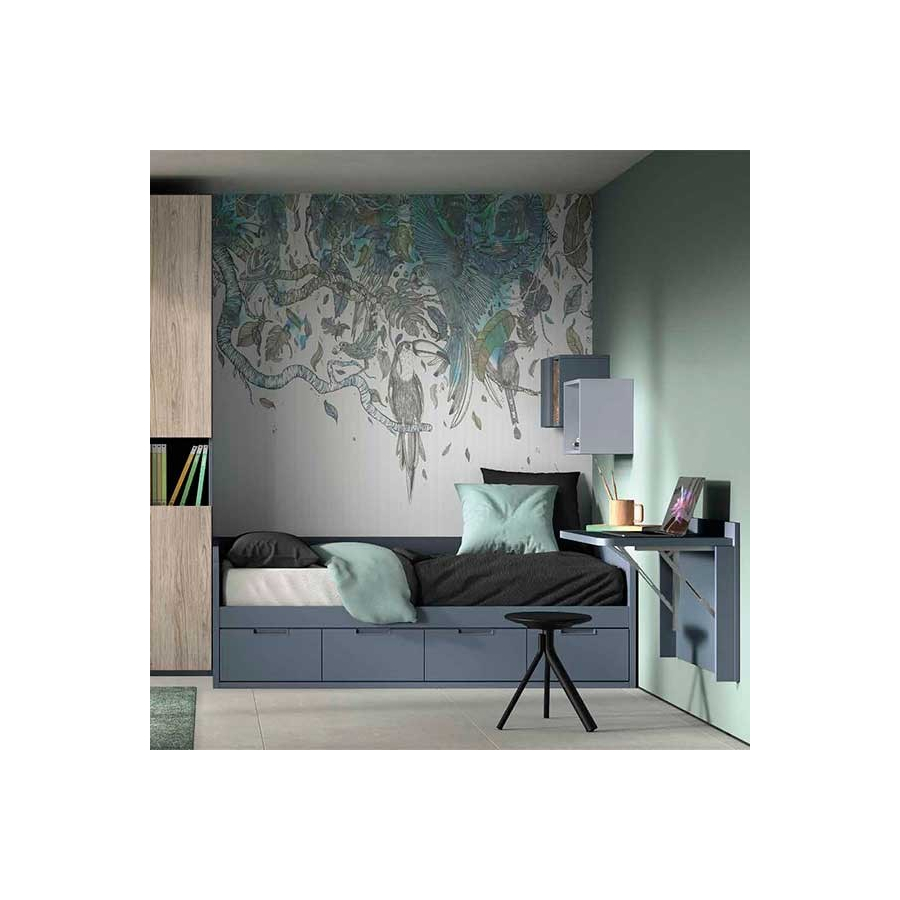 Dormitorio Juvenil F101 | Glicerio Chaves en Muebles Lara