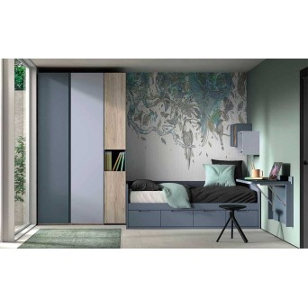 Dormitorio Juvenil F101 | Glicerio Chaves en Muebles Lara 2