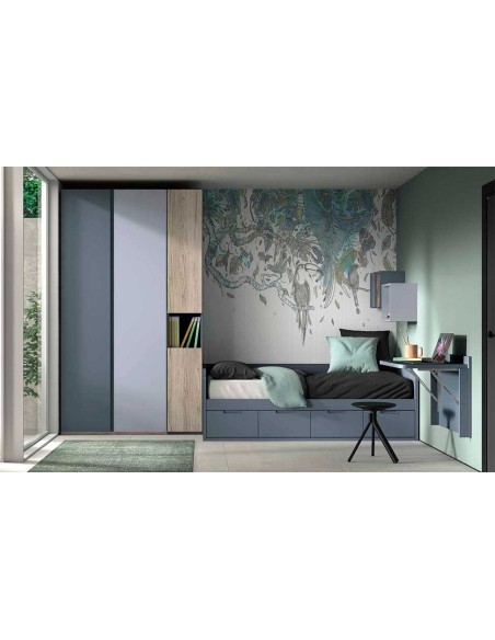 Dormitorio Juvenil F101 | Glicerio Chaves en Muebles Lara