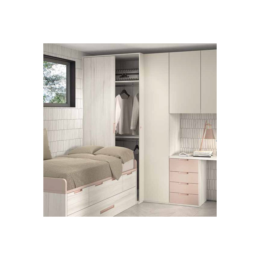 Dormitorio juvenil con armario