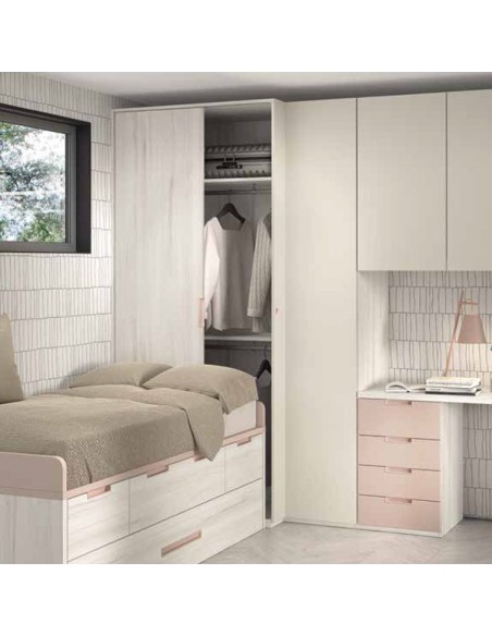 Dormitorio juvenil con armario