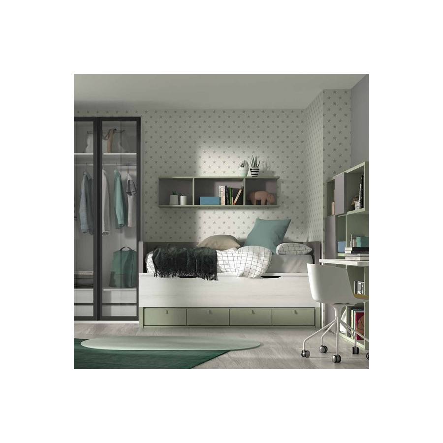 Dormitorio juvenil compacto F003