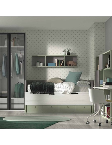 Dormitorio juvenil compacto F003
