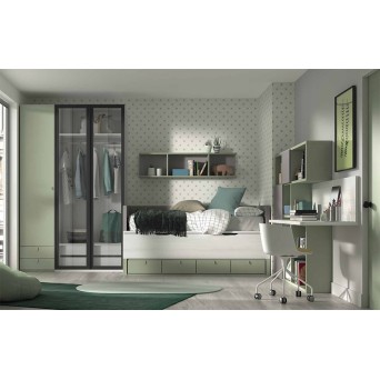 Dormitorio juvenil compacto F003 2