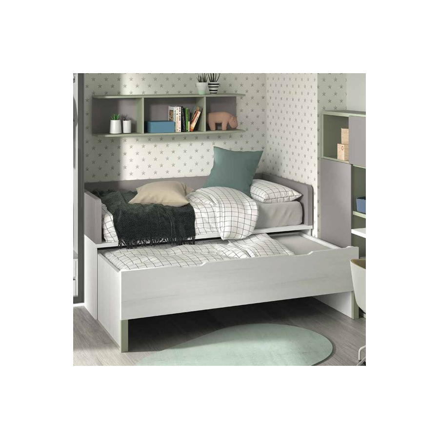 Dormitorio juvenil con cama nido
