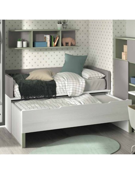 Dormitorio juvenil con cama nido