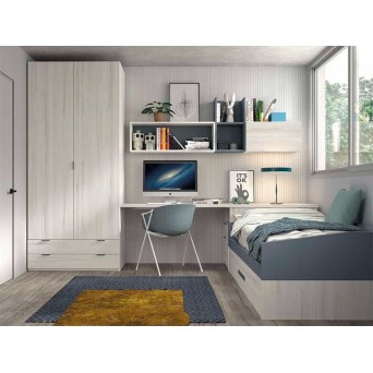 Dormitorio Juvenil F102 | Glicerio Chaves en Muebles Lara 2