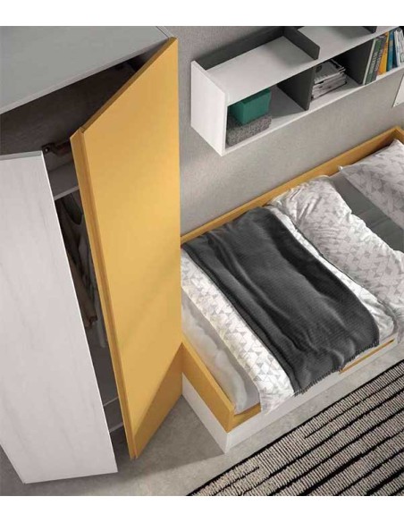 Dormitorio Nido Juvenil F107 armario