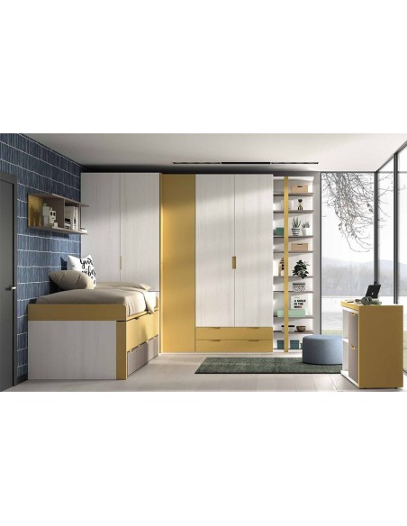 Dormitorio juvenil compacto F005