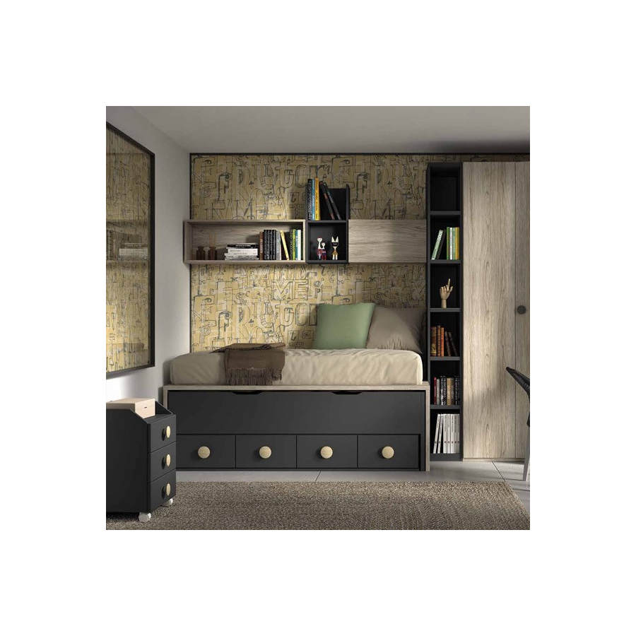 Dormitorio juvenil compacto F007
