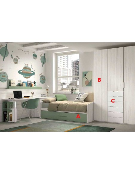 Dormitorio Nido Juvenil F109 acabados