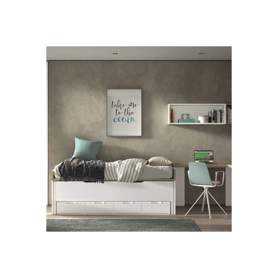 Dormitorio Juvenil F008 | Glicerio Chaves en Muebles Lara