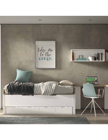 Dormitorio Juvenil F008 | Glicerio Chaves en Muebles Lara
