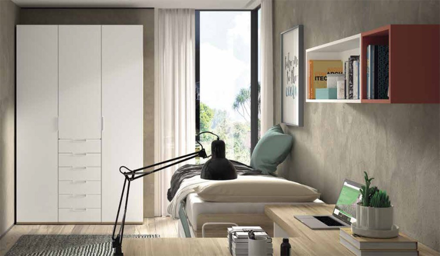 Dormitorio Juvenil F008 | Glicerio Chaves en Muebles Lara