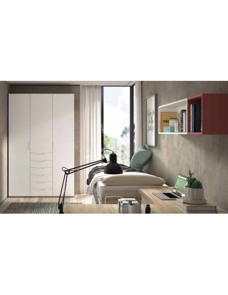 Dormitorio Juvenil F008 | Glicerio Chaves en Muebles Lara