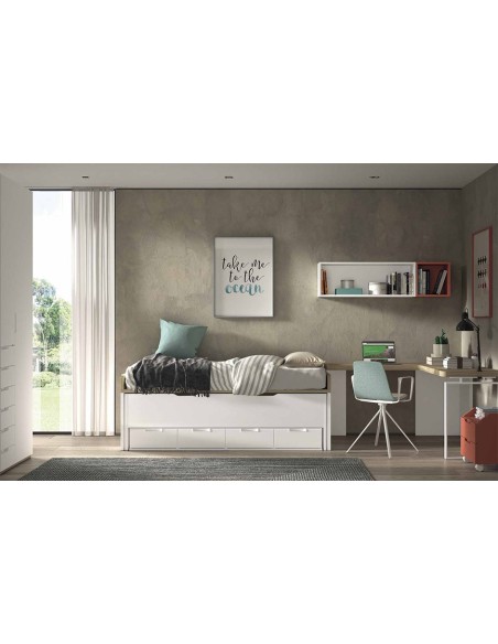 Dormitorio Juvenil F008 | Glicerio Chaves en Muebles Lara