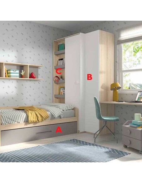 Dormitorio Nido Juvenil F113 ACABADOS