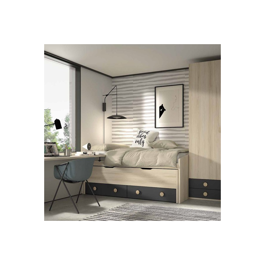 Dormitorio juvenil compacto F013