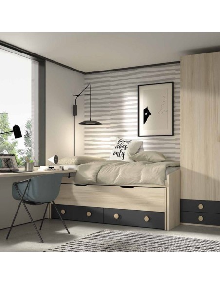 Dormitorio juvenil compacto F013
