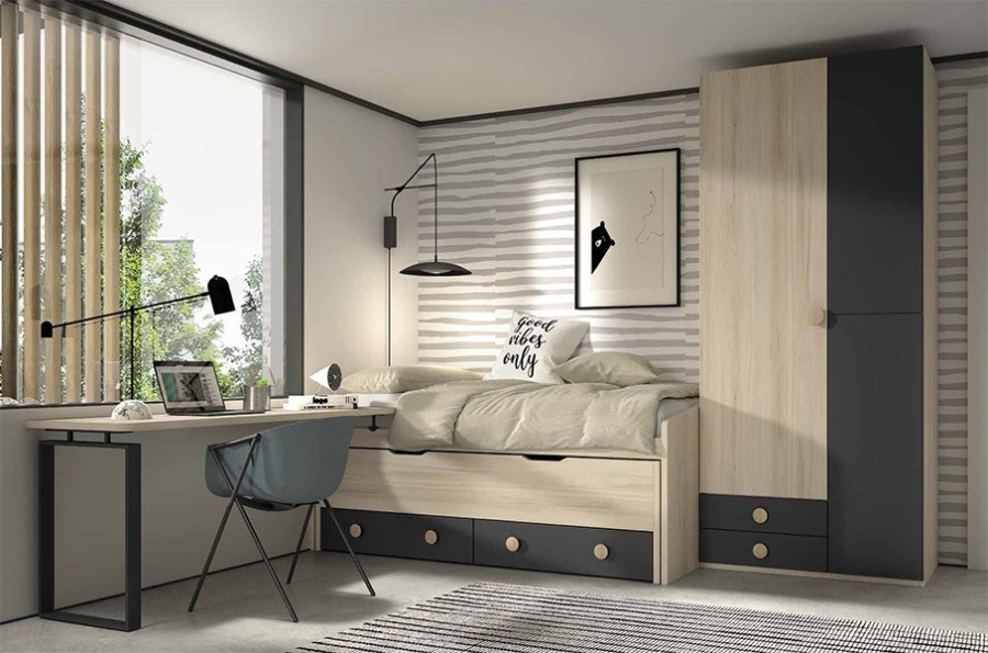 Dormitorio juvenil F013 Glicerio Chaves