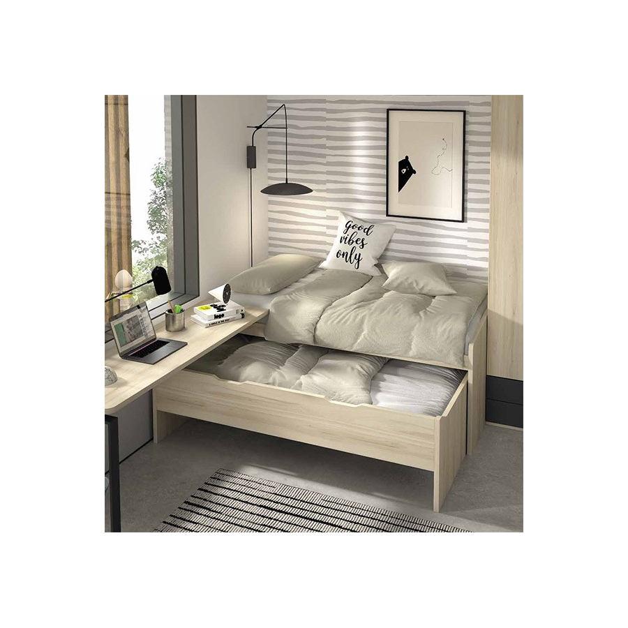 Dormitorio con cama nido juvenil