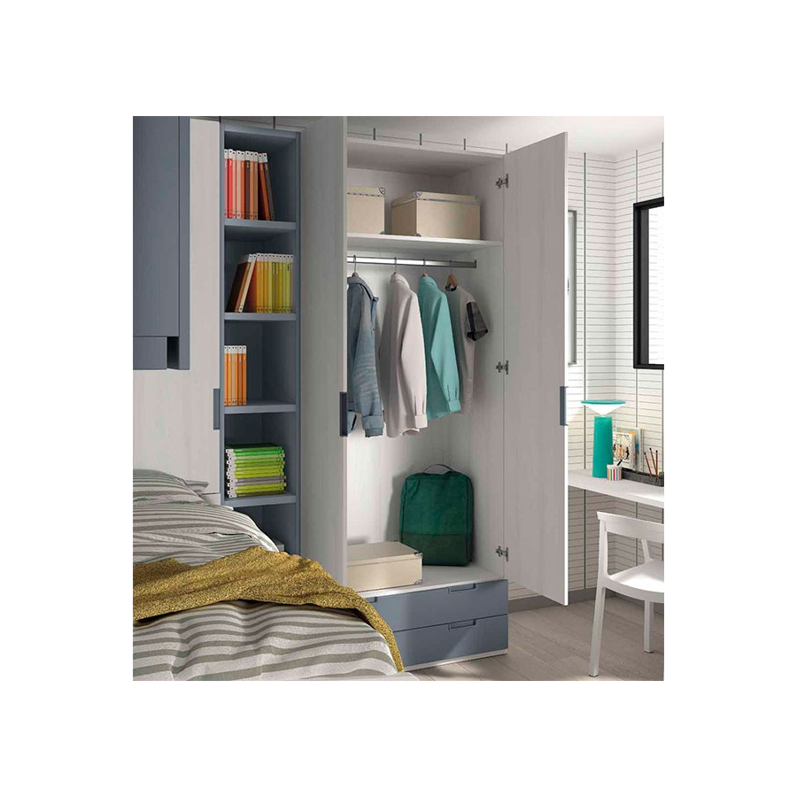 Dormitorio juvenil fabricado en melamina