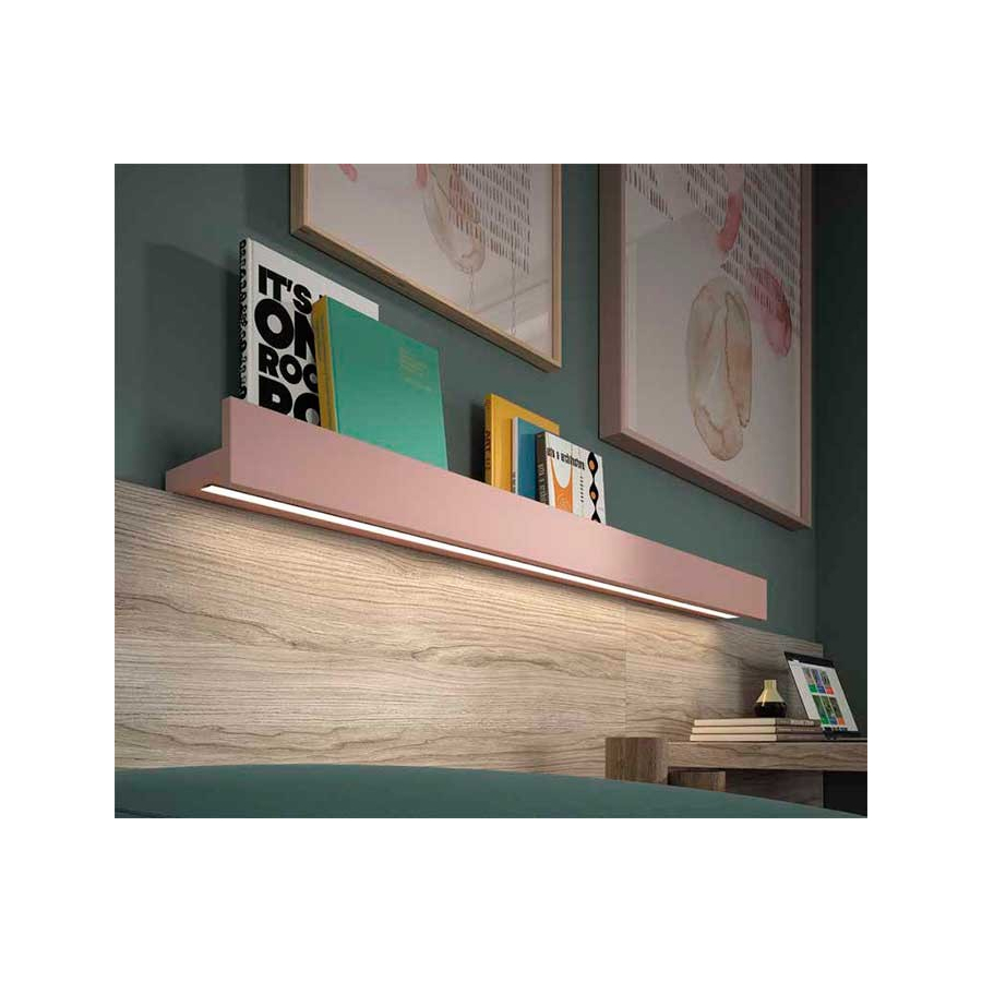 Dormitorio Nido Juvenil F152 estante con luz