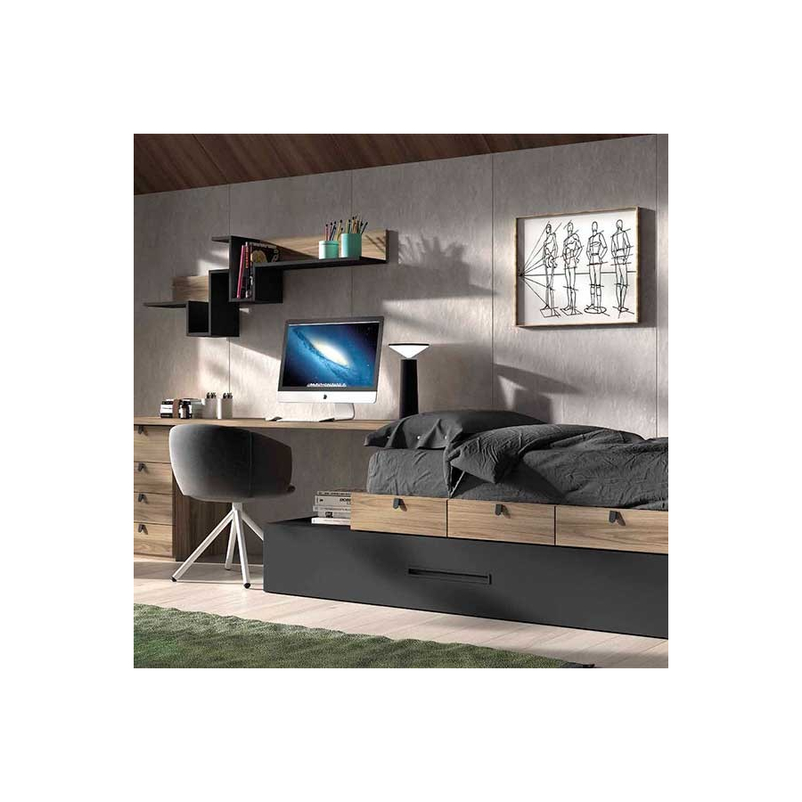 Dormitorio Juvenil F153 | Glicerio Chaves en Muebles Lara