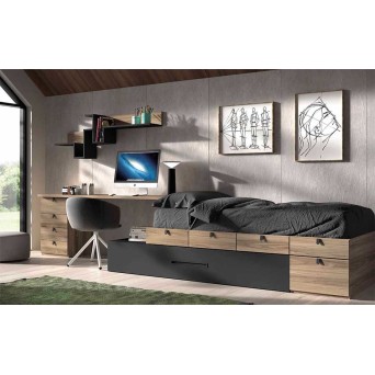 Dormitorio Juvenil F153 | Glicerio Chaves en Muebles Lara 2