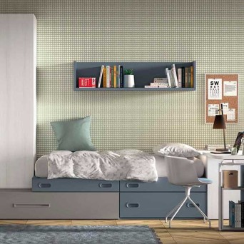 Dormitorio Juvenil F154 | Glicerio Chaves en Muebles Lara