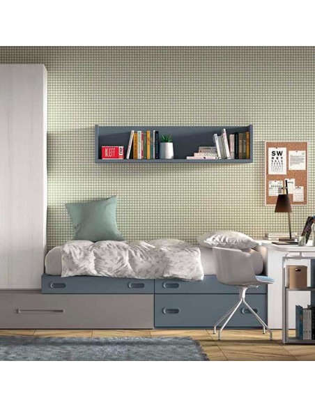 Dormitorio Juvenil F154 | Glicerio Chaves en Muebles Lara