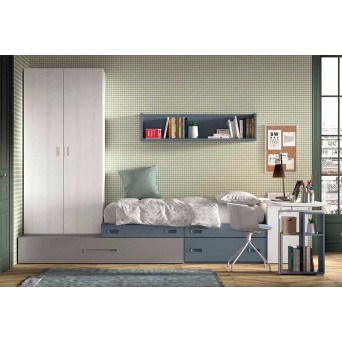 Dormitorio Juvenil F154 | Glicerio Chaves en Muebles Lara 2