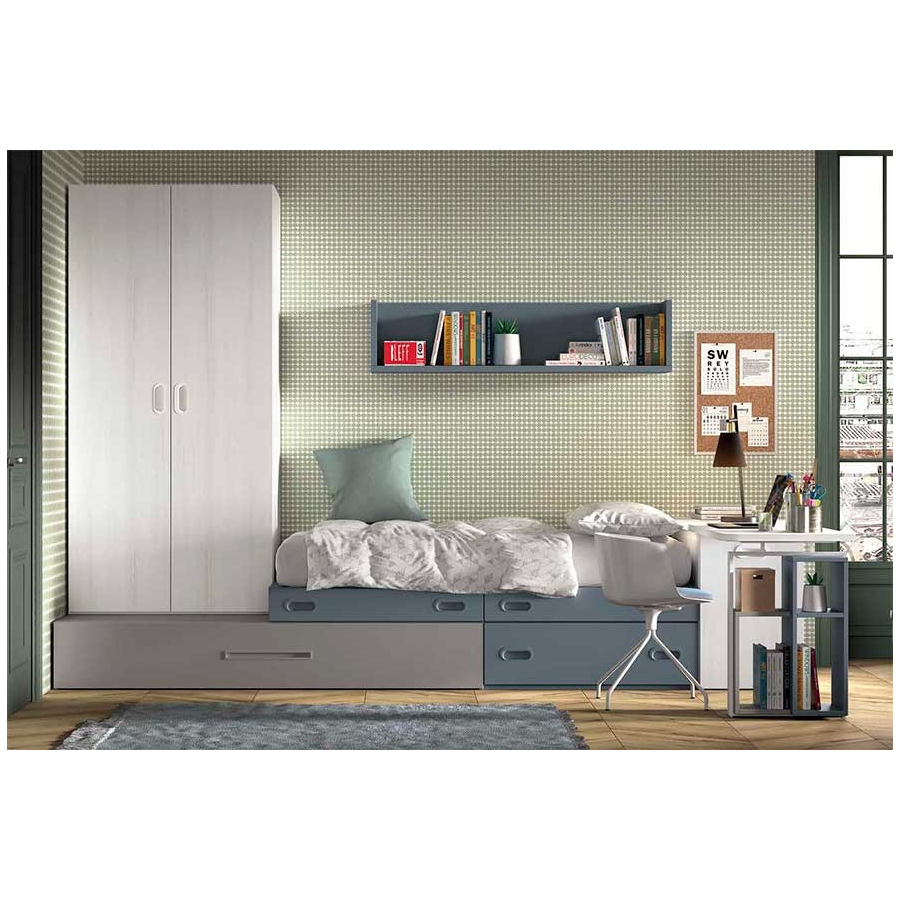 Dormitorio Juvenil F154 | Glicerio Chaves en Muebles Lara