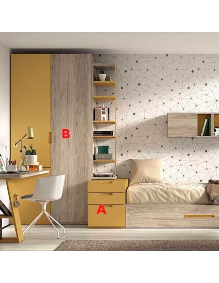 Dormitorio Nido Juvenil F155 ACABADOS