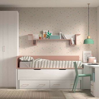 Dormitorio juvenil compacto F019