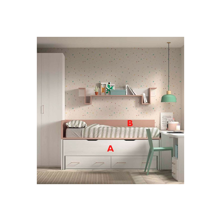 Dormitorio juvenil moderno Glicerio Chaves