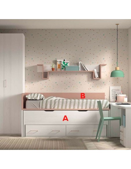 Dormitorio juvenil moderno Glicerio Chaves