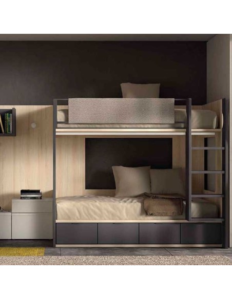 Dormitorio Juvenil con Litera F201