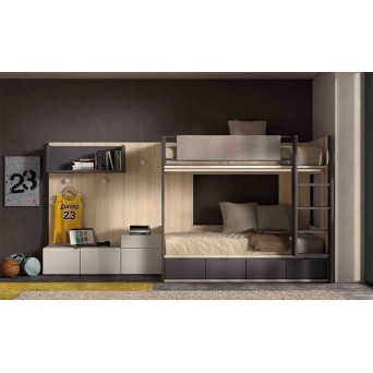 Dormitorio Juvenil con Litera F201 2