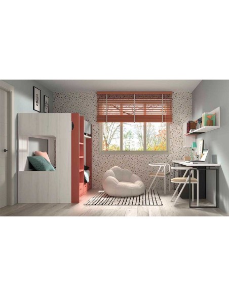 Dormitorio Juvenil con Litera F202 Glicerio Chaves
