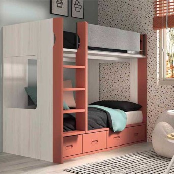 Dormitorio Juvenil con Litera F202 2