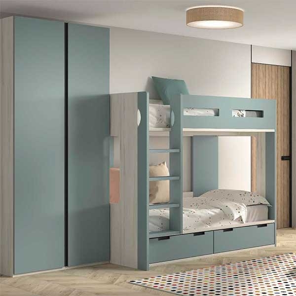 Dormitorio Juvenil con Litera F203