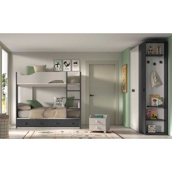 Dormitorio Juvenil con Litera F204 2